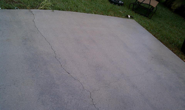 concrete after pressure washing