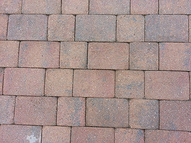 Pavers after pressure washing
