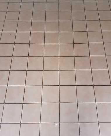 This is a photo of tile after pressure washing